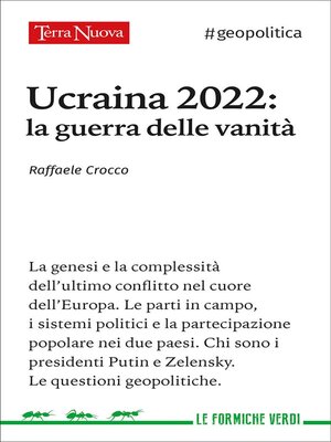 cover image of Ucraina 2022--la guerra delle vanità